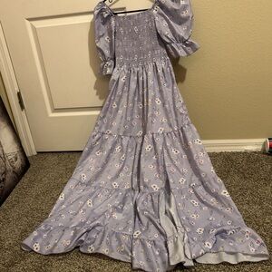 Floral Lavender Maxi Dress